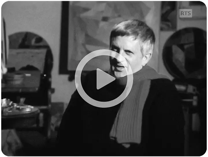 Vidéo d'interview de Bernard Viglino, extrait d'archive RTS en noir et blanc